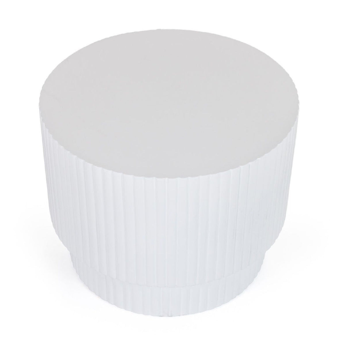 Concrete Round End Table | OROA Modern Gruver