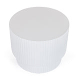 Concrete Round End Table | OROA Modern Gruver