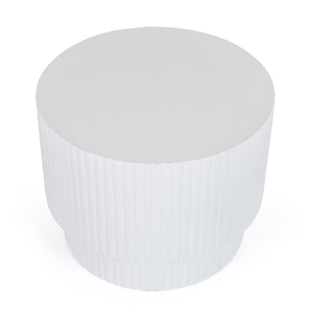 Concrete Round End Table | OROA Modern Gruver