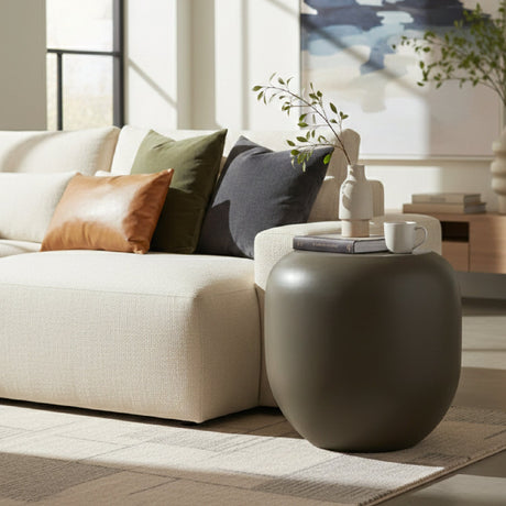 Gray Concrete End Table | OROA Modern Denny