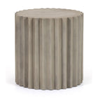 Ribbed Cylindrical End Table | OROA Modern Evadale