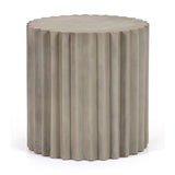 Ribbed Cylindrical End Table | OROA Modern Evadale