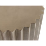 Ribbed Cylindrical End Table | OROA Modern Evadale
