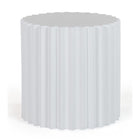 Ribbed Cylindrical End Table | OROA Modern Evadale
