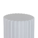 Ribbed Cylindrical End Table | OROA Modern Evadale