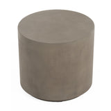 Gray Concrete Cylindrical End Table | OROA Modern Morley