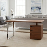 3-Drawer Walnut Desk | OROA Modern Walton