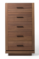 5-Drawer Walnut Chest | OROA Modern Bailey | Oroa.com
