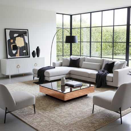 Square Ebony Coffee Table | OROA Modern Larice | Oroa.com