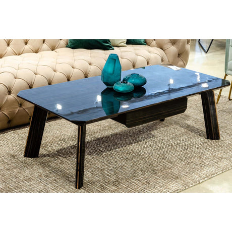 1-Drawer Ebony Coffee Table | OROA Modern Chadwick | Oroa.com