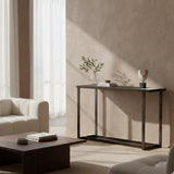 Gray Walnut Marble Console Table | OROA Modern Fargo