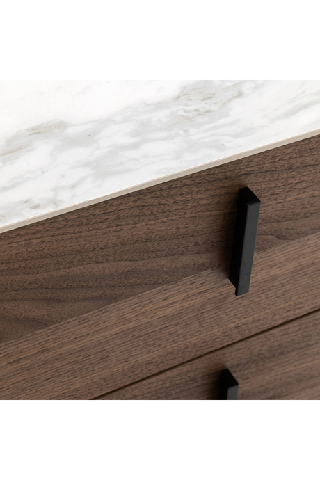 Walnut Veneer 3-Drawer Dresser | OROA Modern Chelton | Oroa.com