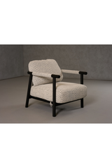 Black Framed Gray Accent Chair | OROA Modern Balko | Oroa.com