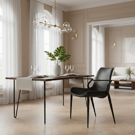 Vegan Leather Dining Chair Set (2) | OROA Modern Osprey