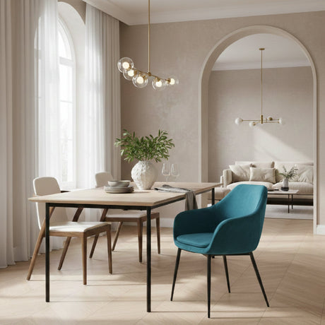 Velvet Dining Armchair | OROA Modern Wilson