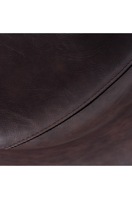 Dark Brown Eco-Leather Dining Chairs (2) | OROA Modern Moira | Oroa.com