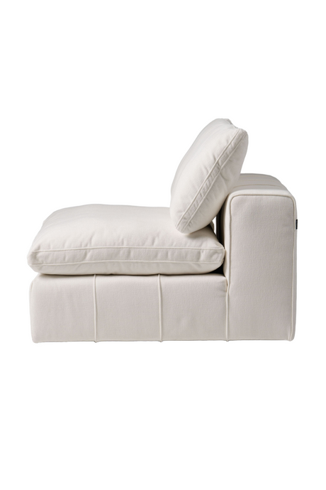 White Armless Modular Sofa | OROA Modern Vicki | Oroa.com