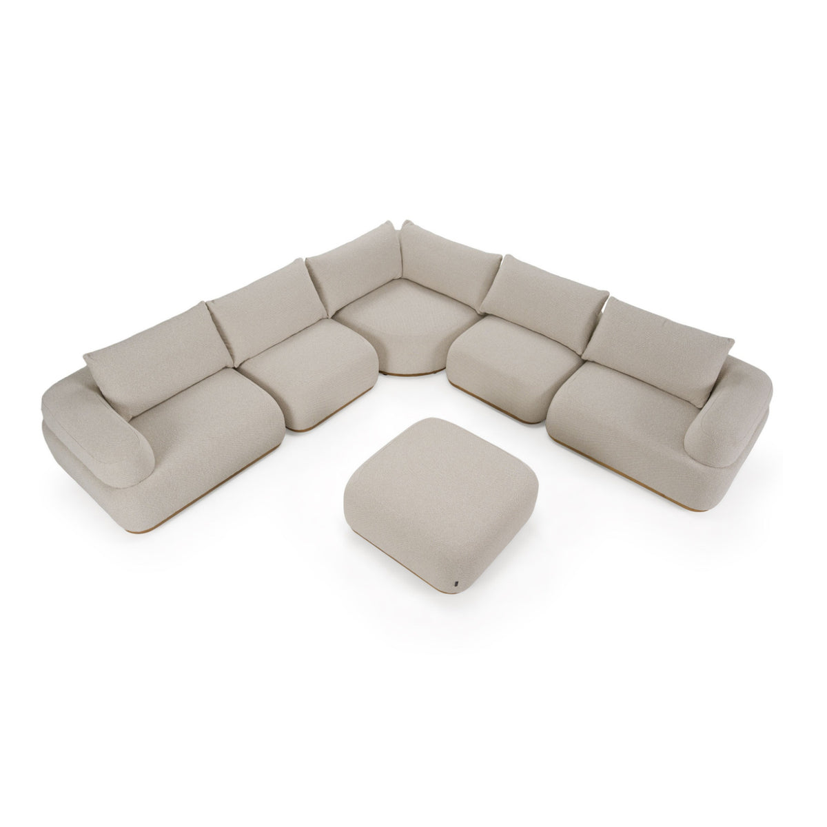 Off-White Contemporary Sectional Sofa | OROA Modern Evans