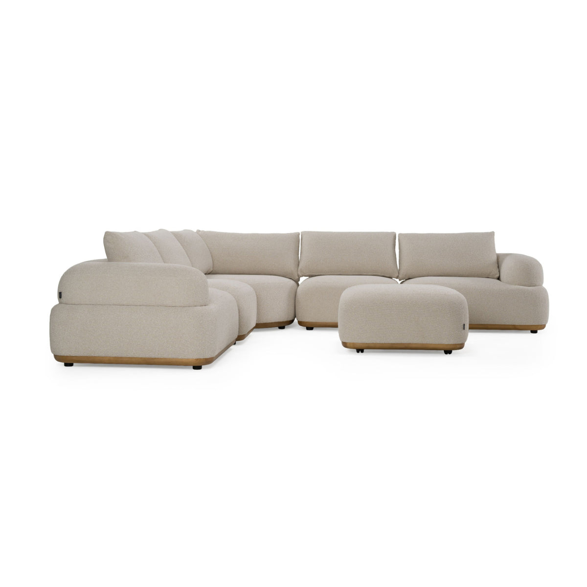 Off-White Contemporary Sectional Sofa | OROA Modern Evans