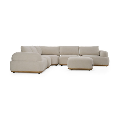 Off-White Contemporary Sectional Sofa | OROA Modern Evans