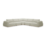Off-White Contemporary Sectional Sofa | OROA Modern Evans