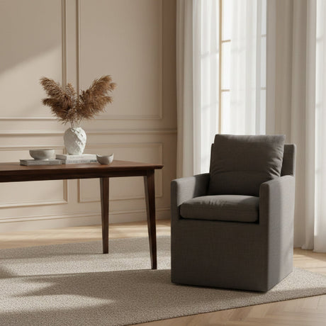 Gray Upholstered Dining Chair | OROA Modern Newcastle