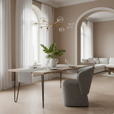 Fabric Swivel Dining Chair | OROA Modern Souza