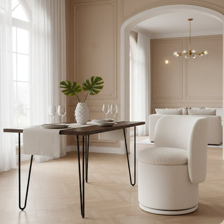 Round Swivel Dining Chair | OROA Modern Norris