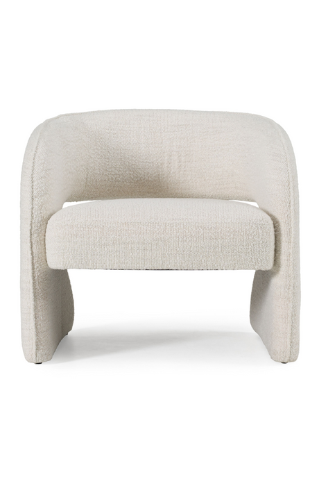 Cream Cut-out Accent Chair | OROA Modern Luby | Oroa.com