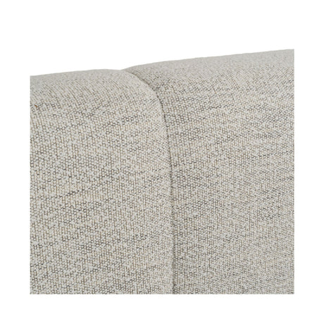 Channel-Tufted Cream Bed | OROA Modern Lamont