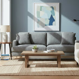 Square-Armed Gray Sofa | OROA Modern Janina