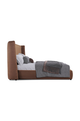 Orange Velvet Bed | OROA Modern Emilia | Oroa.com