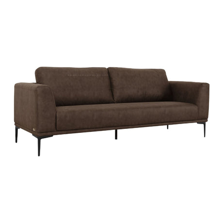 Brown Fabric Sofa | OROA Modern Jada