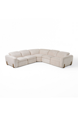 Beige Fabric Sectional Recliner Sofa | OROA Modern Conrad | Oroa.com