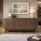 Wooden 3-Door Sideboard | OROA Modern Costello