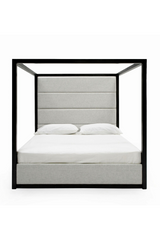 Gray Canopy Queen Bed | OROA Modern Manhattan | Oroa.com