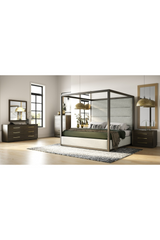 Brown Oak 6-Drawer Dresser | OROA Modern Manhattan | Oroa.com
