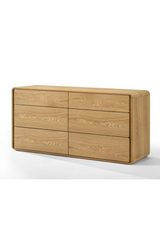 Solid Wood 6-Drawer Dresser | OROA Modern Dustin | Oroa.com