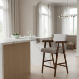 Walnut V-Leg Counter Chairs (2) | OROA Modern Joseline