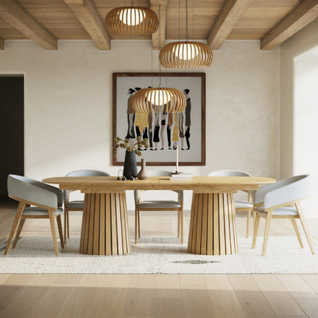 Extendable Oak Dining Table | OROA Modern Truman