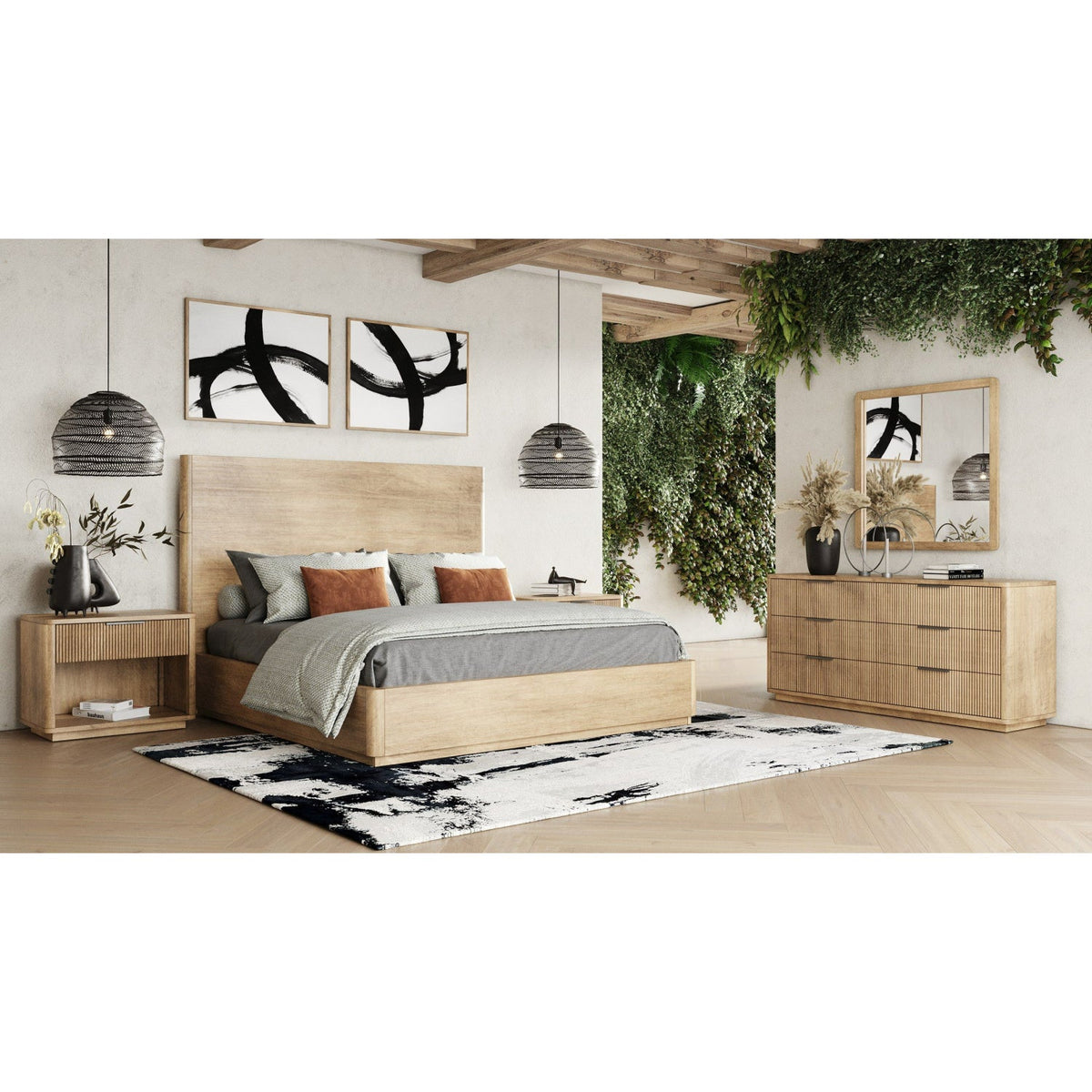 Natural Oak 6-Drawer Dresser | OROA Modern Santa Monica