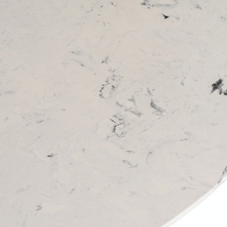 White Marble Round Dining Table | OROA Modern Nancy