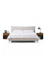 Gray Tufted Bed | OROA Modern Dysart | Oroa.com