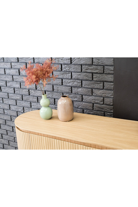 Oak 4-Door Oval Sideboard | OROA Modern Miami
