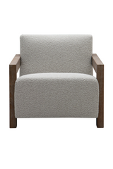 Oak-Framed Beige Accent Chair | OROA Modern Marchland | Oroa.com