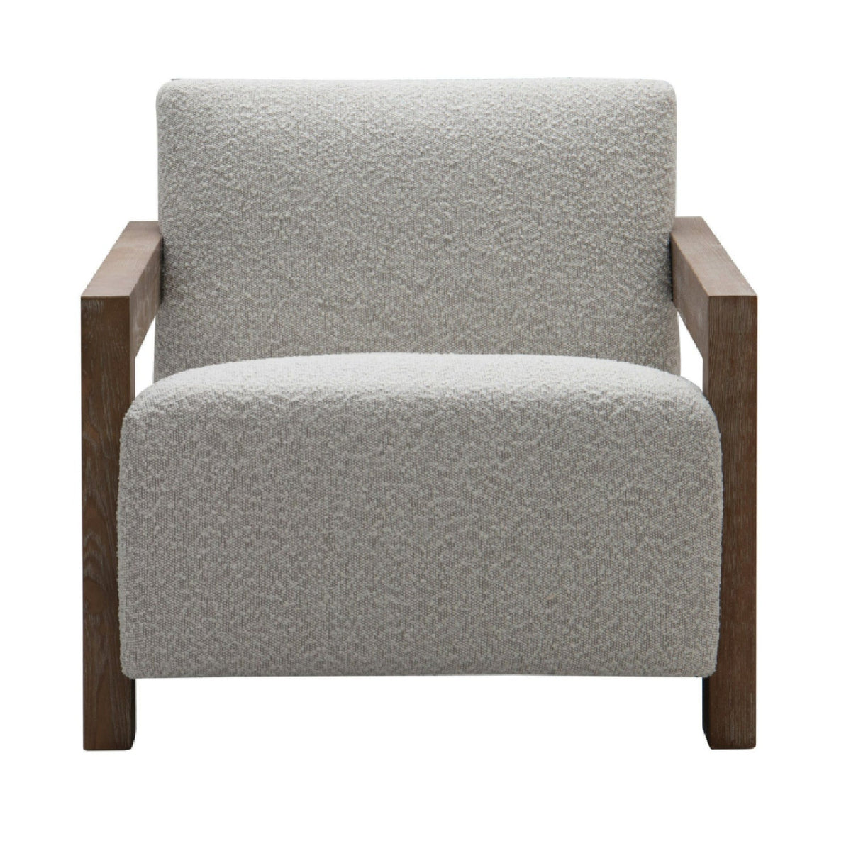 Oak-Framed Upholstered Lounge Chair | OROA Modern Rosen