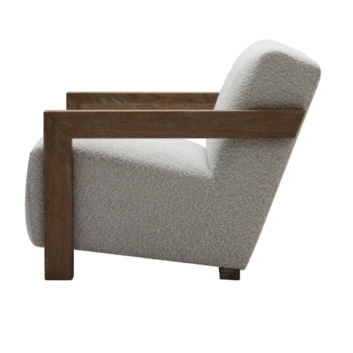 Oak-Framed Upholstered Lounge Chair | OROA Modern Rosen