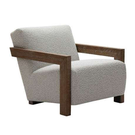 Oak-Framed Upholstered Lounge Chair | OROA Modern Rosen
