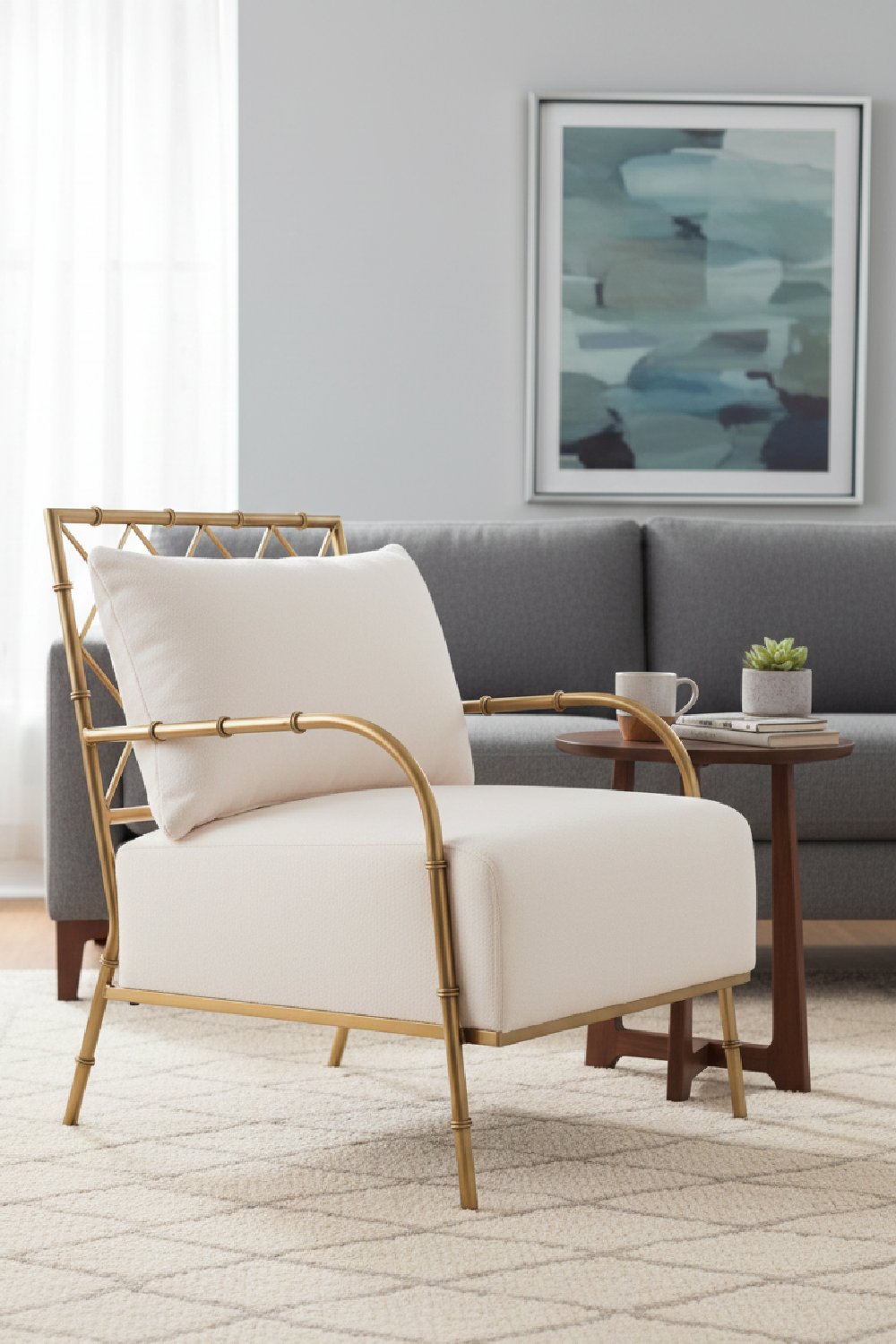 Velvet Padded Accent Chair | OROA Modern Ignacio | Oroa.com
