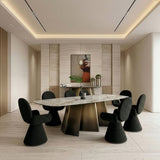 Modern European furniture - Brushed Bronze Dining Table - www.oroa.com